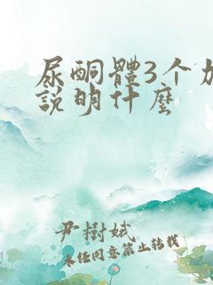 尿酮体3个加号说明什么