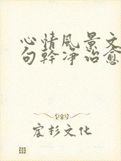 心情风景文案短句干净治愈