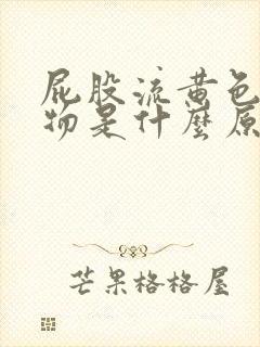 屁股流黄色分泌物是什么原因