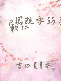 p图改字的手机软件