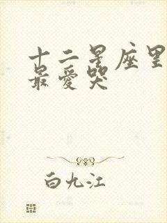 十二星座里面谁最爱哭