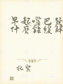 早起嘴巴发苦吃什么能缓解