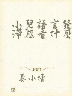 小儿语言发育迟滞应看什么科