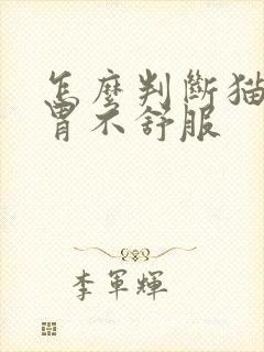 怎么判断猫咪肠胃不舒服