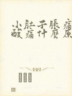 小肚子胀痛腰也酸痛什么原因