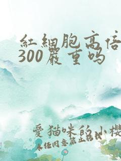 红细胞高倍视野300严重吗