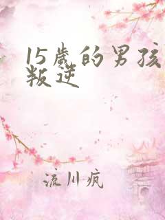 15岁的男孩子叛逆