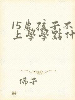 15岁孩子不去上学学点什么技术