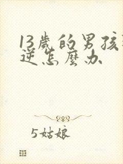 13岁的男孩叛逆怎么办