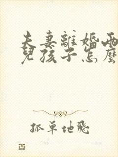 夫妻离婚两个女儿孩子怎么判