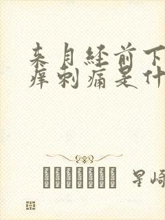 来月经前下面瘙痒刺痛是什么原因