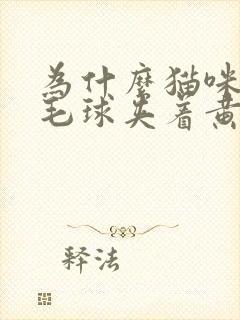 为什么猫咪吐的毛球夹着黄水