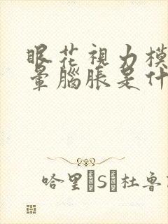 眼花视力模糊头晕脑胀是什么原因