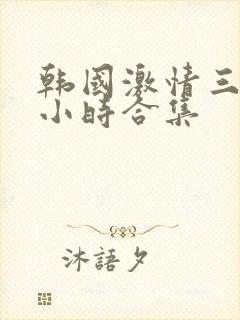 韩国激情三级三小时合集