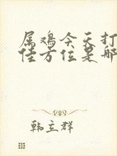 属鸡今天打牌最佳方位是哪里