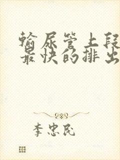 输尿管上段结石最快的排出方法是