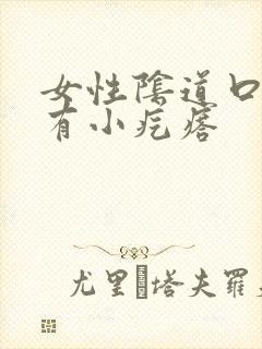 女性阴道口旁边有小疙瘩