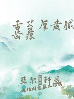 舌苔厚黄腻边有齿痕