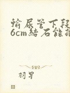 输尿管下段0.6cm结石能排出吗