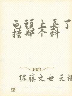 龟头上长了水泡挂哪个科