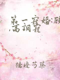 第一宠婚:顾少,高调宠