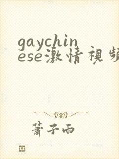 gaychinese激情视频