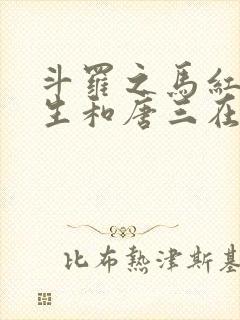 斗罗之马红俊重生和唐三在一起