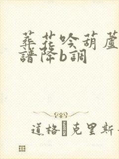 葬花吟葫芦丝简谱降b调