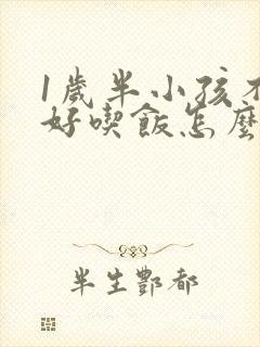 1岁半小孩不好好吃饭怎么办