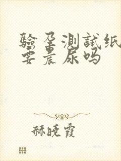 验孕测试纸一定要晨尿吗