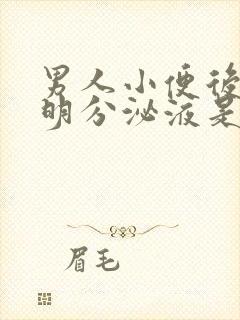 男人小便后有透明分泌液是什么原因