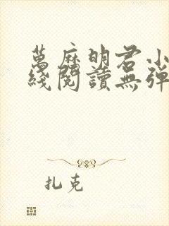 万历明君小说在线阅读无弹窗