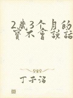 2岁3个月的宝宝不会说话什么原因