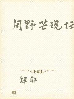 周野芒现任妻子