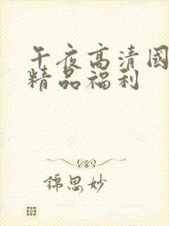 午夜高清国产拍精品福利