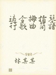 适合拇指琴的流行歌曲简谱