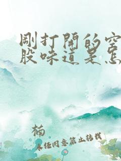 刚打开的空调一股味道是怎么回事