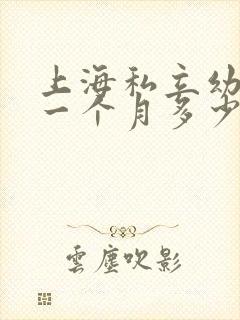 上海私立幼儿园一个月多少钱