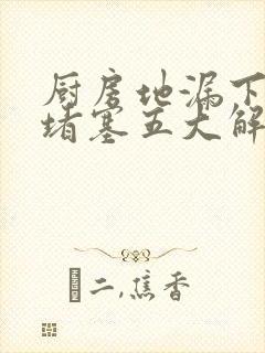 厨房地漏下水道堵塞五大解决妙招