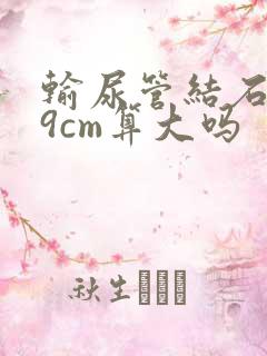 输尿管结石0.9cm算大吗