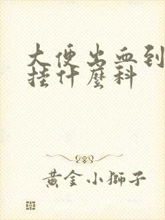 大便出血到医院挂什么科