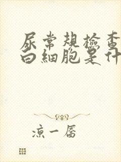 尿常规检查中的白细胞是什么意思