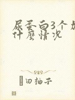 尿蛋白3个加号什么情况