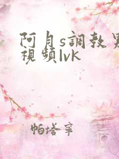 阿月s调教男奴视频|vk