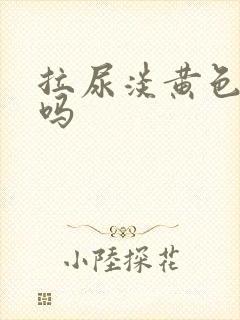 拉尿淡黄色正常吗