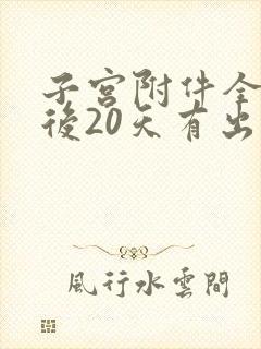 子宫附件全切术后20天有出血