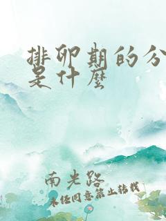 排卵期的分泌物是什么