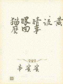 猫眼睛流黄脓怎么回事