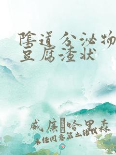 阴道分泌物黄色豆腐渣状