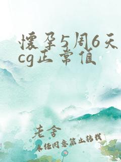 怀孕5周6天hcg正常值